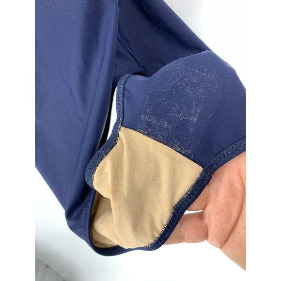 Summersalt The Swan Dive One Piece Swimsuit Womens 10 Yellow Blue Cutouts - Picture 5 of 5